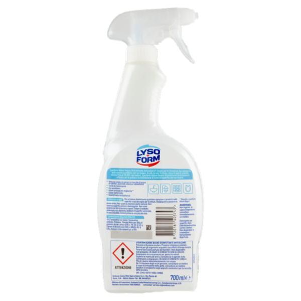 Lysoform Disinfettante Anticalcare Azione Bagno Fresco Profumo 700 ml