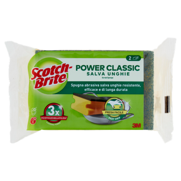 Scotch-Brite® Power Classic Spugna Salva Unghie 2 pezzi