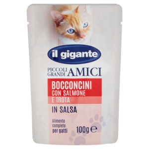 IL GIGANTE Bocconcini Con Salmone e Trota In Salsa 100 g