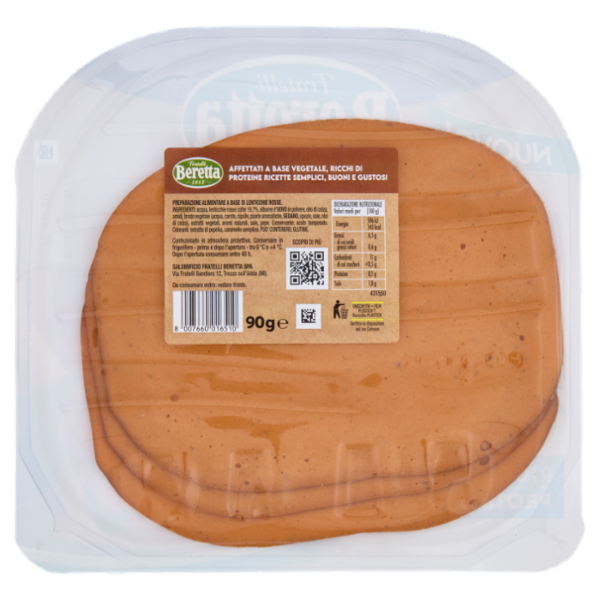 Fratelli Beretta Gli Affettati a Base Vegetale Lenticchie Rosse 90 g
