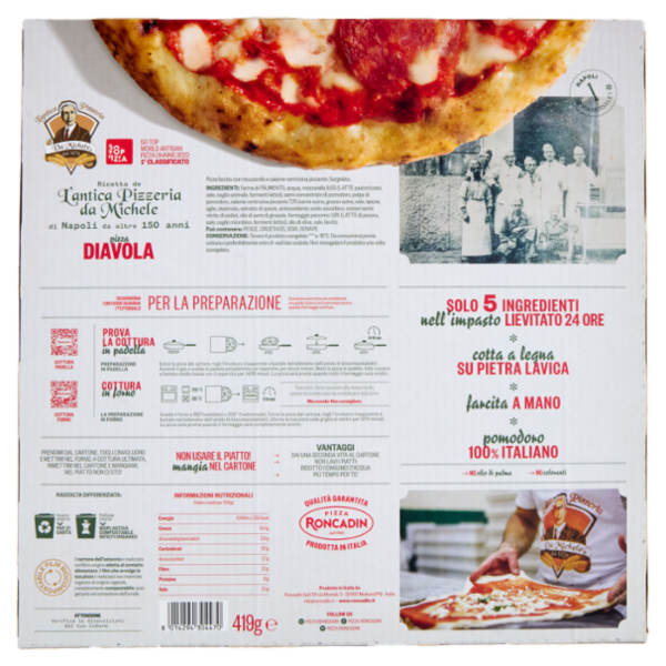 L'antica Pizzeria Da Michele pizza Diavola 419 g