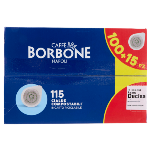 Caffè Borbone Miscela Decisa Cialde Compostabili* 115 x 7,2 g