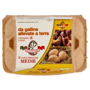 Società Agricola Fratelli Rosso 6 Uova Fresche Medie Da Galline Allevate a Terra