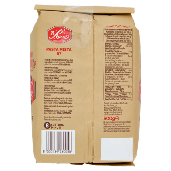 Russo Integrale Pasta Mista 51 500 g