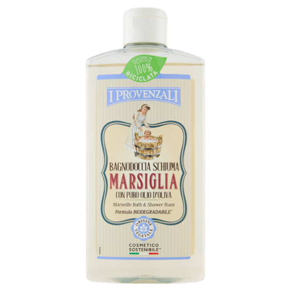 I Provenzali Bagnodoccia Schiuma Marsiglia con Puro Olio d'Oliva 400 ml