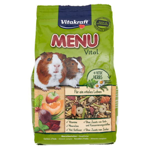 Vitakraft Menu Vital Porcellini d'India Alimento completo 1 kg