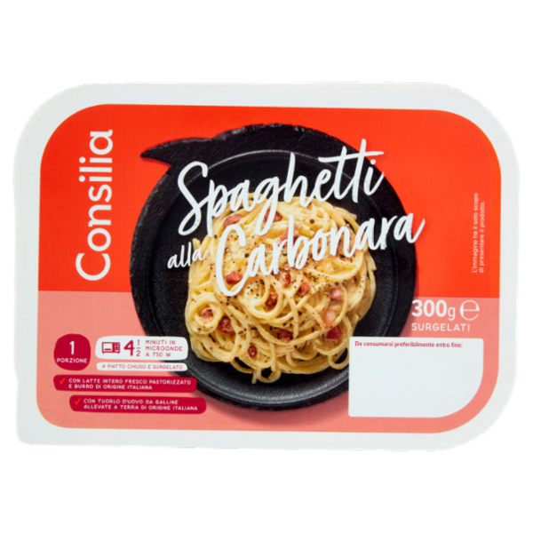 Consilia Spaghetti alla Carbonara Surgelati 300 g