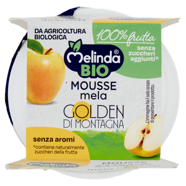 Melinda Bio Mousse mela Golden di Montagna 2 x 100 g