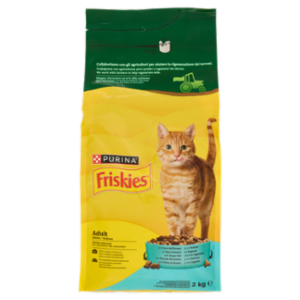 PURINA FRISKIES Adult Pesce Dell'Oceano e Con Verdure 2kg