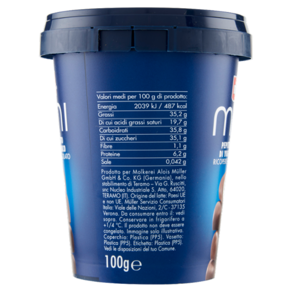 müller mini Pepite al Gusto di Yogurt Bianco Ricoperte di Cioccolato 100 g