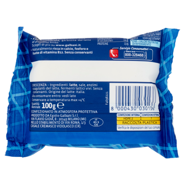 Galbani Certosino Crecenza italiana 100 g