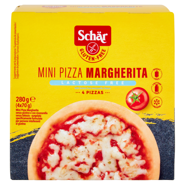Schär Mini Pizza Margherita Lactose Free 4 x 70 g