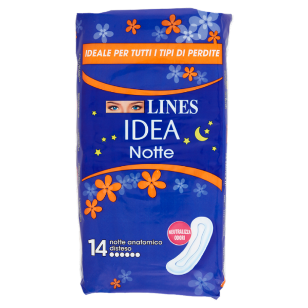 Lines Idea notte anatomico disteso 14 pz