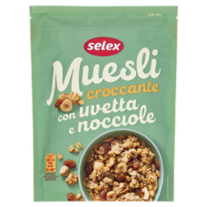 Selex Muesli Croccante Con Uvetta e Nocciole 375 g