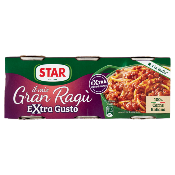 Star il mio Gran Ragù Extra Gusto 3 x 100 g