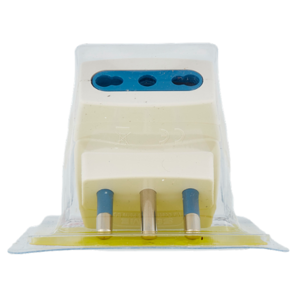 Selex Adattatore Multiplo Spina 16A + 3 Prese Bivalenti Bianco