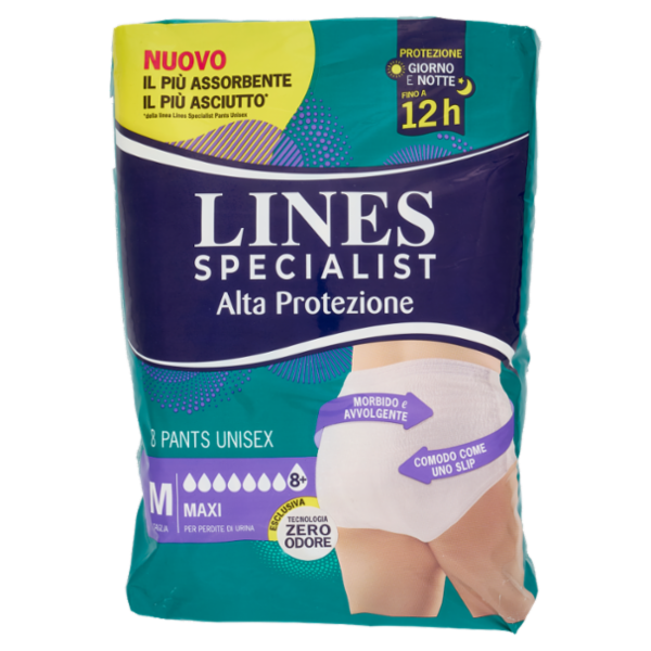 Lines Specialist Alta Protezione Pants Unisex Taglia M Maxi 8 pz