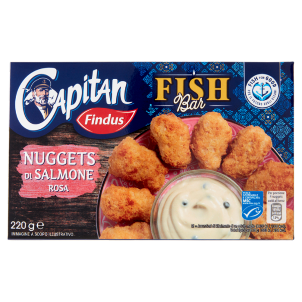 Capitan Findus Fish Bar Nuggets di Salmone Rosa 220 g