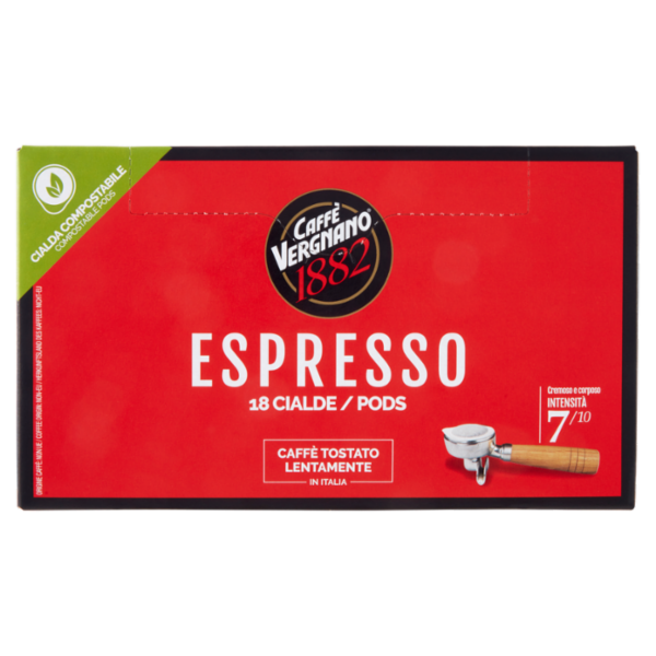 Caffè Vergnano 1882 Espresso Cialda Compostabile 18 x 6,94 g