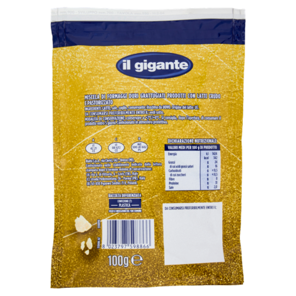 IL GIGANTE Mix Grattugiato 100 g