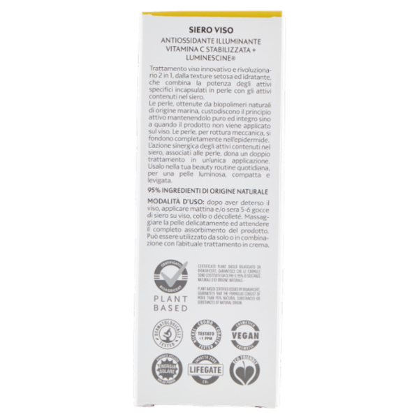 l'Erboristica Face Serum Pearls Skin Longevity Antiossidante Illuminante 30 ml