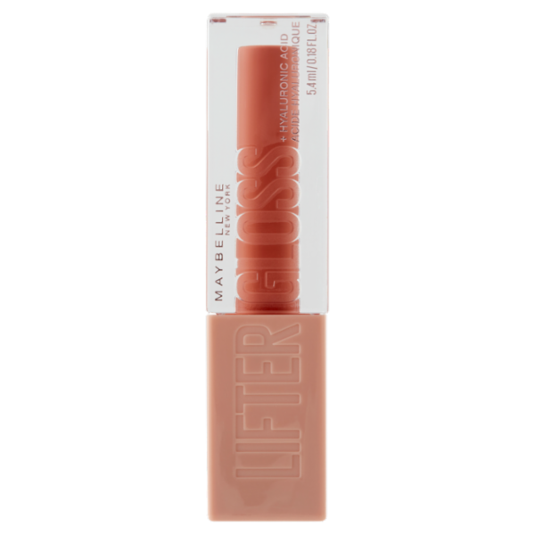 Maybelline New York Lifter Gloss, Lucidalabbra con acido ialuronico, Amber (007), 5,4 ml