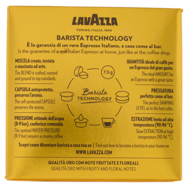 Lavazza A Modo Mio Qualità Oro 16 Capsule 120 g