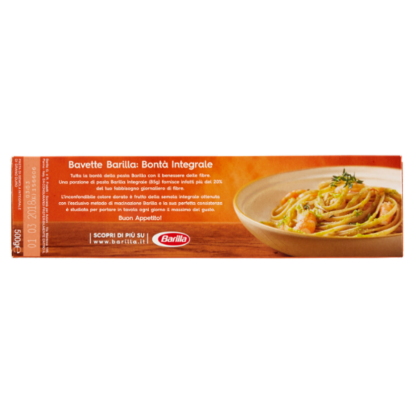 Barilla Pasta Integrale Bavette 100% grano italiano 500 g