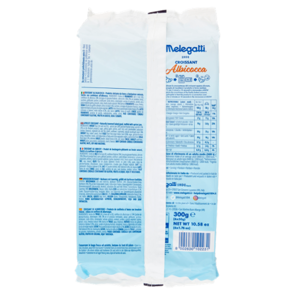 Melegatti 1894 Croissant Albicocca 6 x 50 g