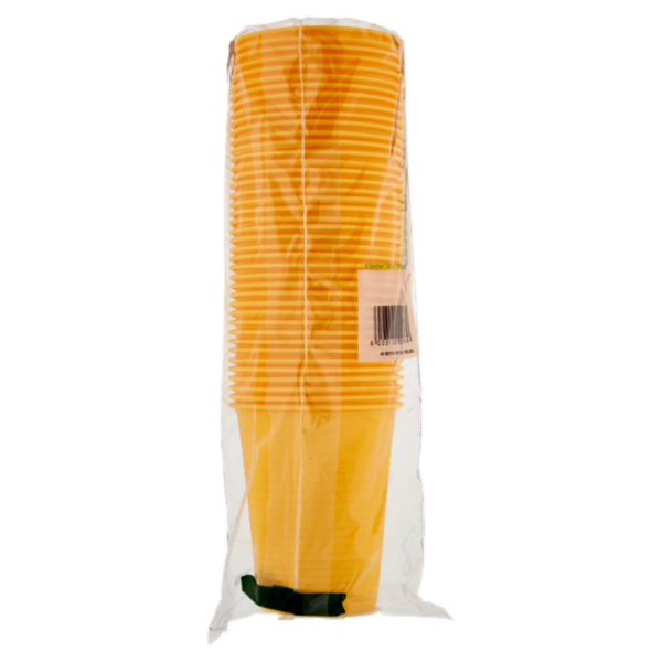 Selex Natura Chiama Bicchieri Biodegradabili e Compostabili Ecologici Gialli 200 cc 40 pezzi