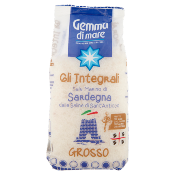 Gemma di mare Gli Integrali Sale Marino di Sardegna dalle Saline di Sant'Antioco Grosso 1000 g