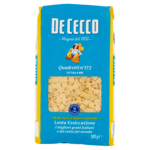 De Cecco Quadretti n°172 500 g