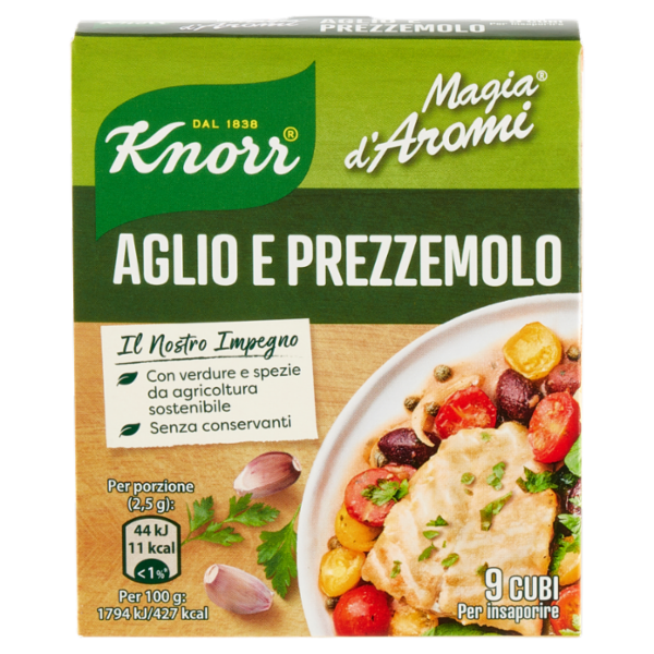 Knorr Magia d'Aromi Aglio e Prezzemolo Cubi 9 x 10 g