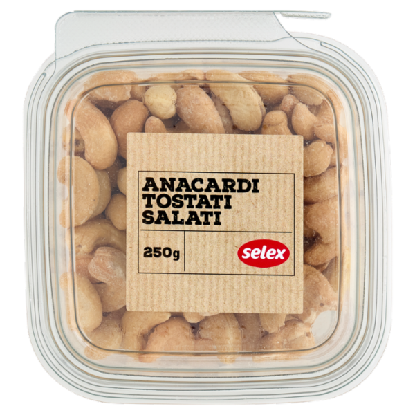 Selex Frutta Secca Anacardi Tostati Salati 250 g