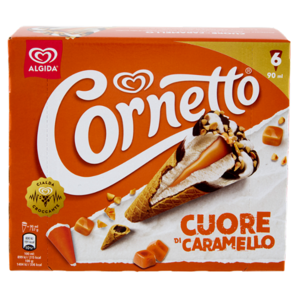 Cornetto Cuore di Caramello 6 x 57 g