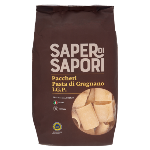 Selex Saper di Sapori Pasta di Semola di Gragnano I.G.P. Paccheri 500 g