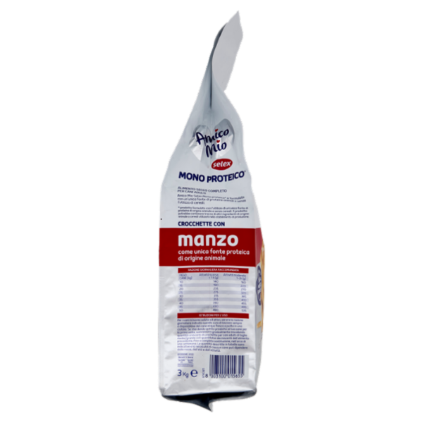 Selex Amico Mio Cane Crocchette con Manzo Mono Proteico 3 kg