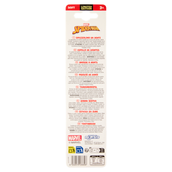Mr. White Spazzolino da Denti Soft Limited Edition 3+ Spider-Man