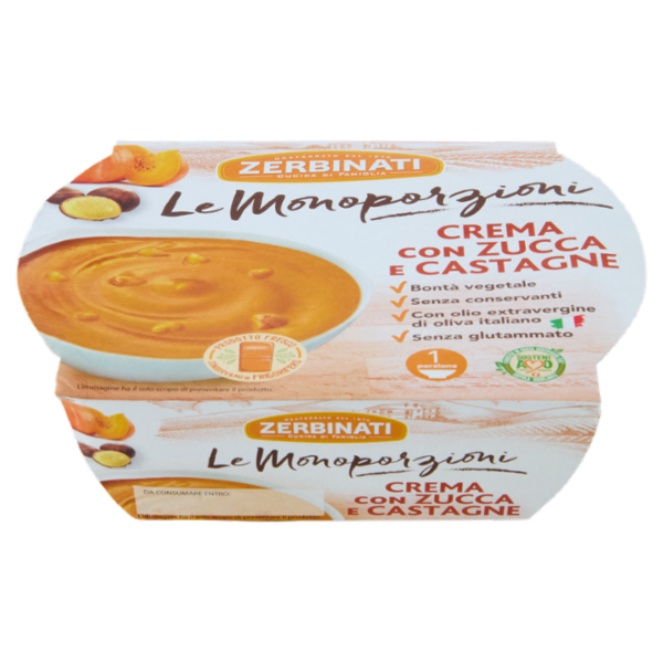 Zerbinati Le Monoporzioni Crema con Zucca e Castagne 310 g