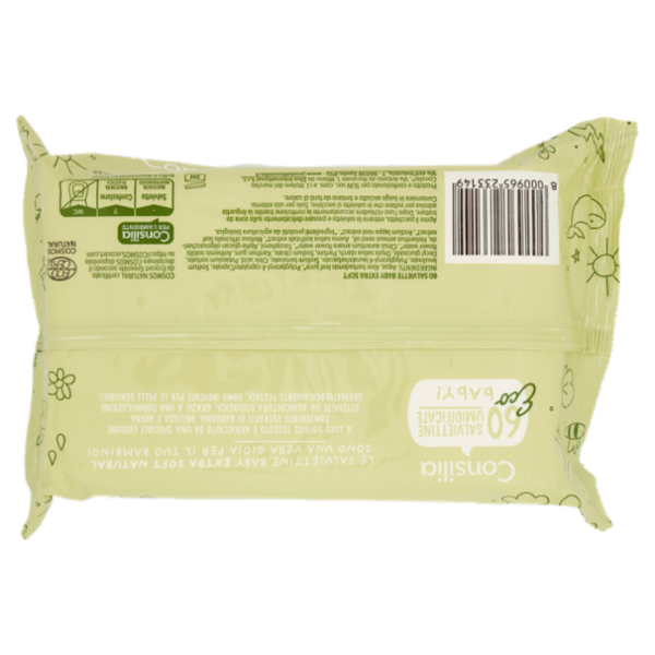 Consilia Salviettine Detergenti per Bimbo Ecologiche 60 pezzi