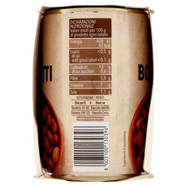 Selex Fagioli Borlotti Lessati 3x400 g