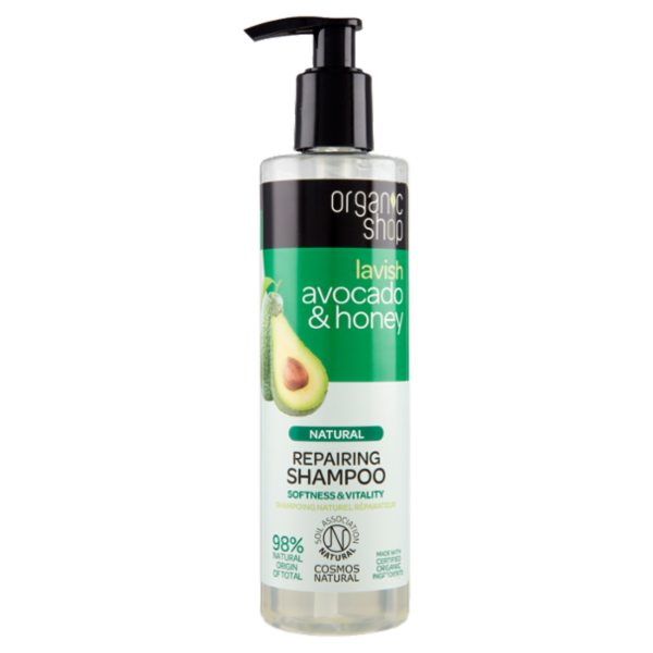 organic shop lavish avocado & honey Natural Repairing Shampoo 280 ml