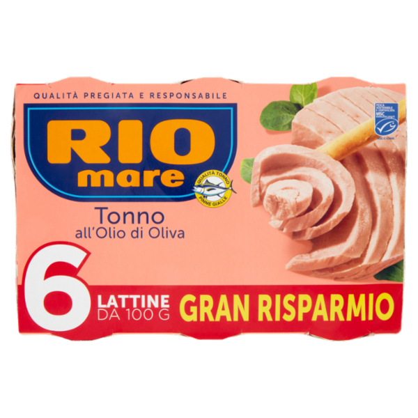 Rio mare Tonno all'Olio di Oliva 6 x 100 g