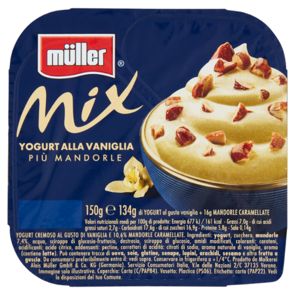 müller Mix Yogurt alla Vaniglia più Mandorle 150 g