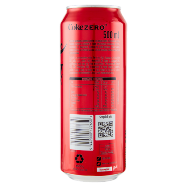 COCA-COLA Zero Zuccheri Can 500 ml