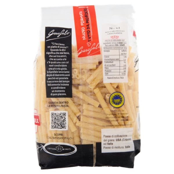 Garofalo Maccaroncello Gragnanese 61 Pasta di Gragnano IGP 500 g