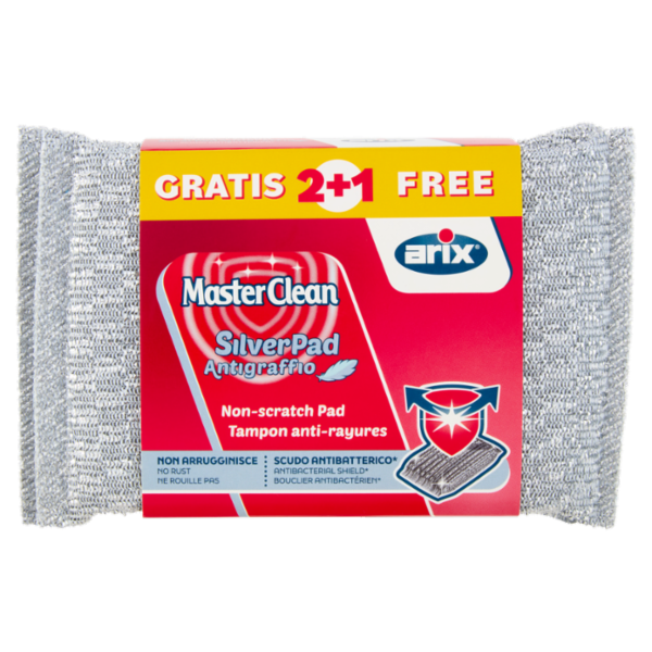 MasterClean SilverPad Antigraffio 2 pz + 1 Gratis