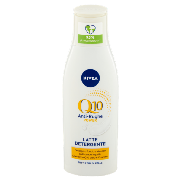 Nivea Q10 Power Anti-Rughe Latte Detergente Tutti i Tipi di Pelle 200 ml