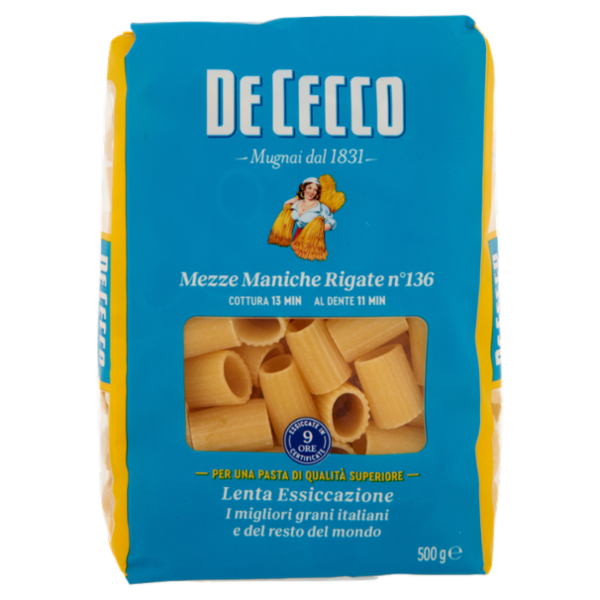 De Cecco Mezze Maniche Rigate n°136 500 g