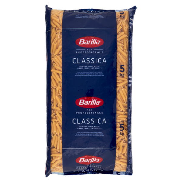 Barilla for Professionals Penne Rigate n°73 Pasta Classica Corta Catering Foodservice 5 kg